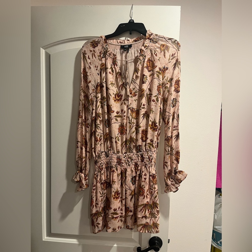 NWT Heirloom Floral
Print Long Sleeve mini dress